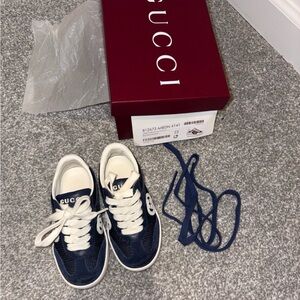 Gucci Kids Dark Blue Sneakers